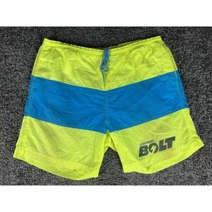 Vintage Lightning Bolt 80's Board Shorts Surf Swim Trunks Lined Mens Size Large